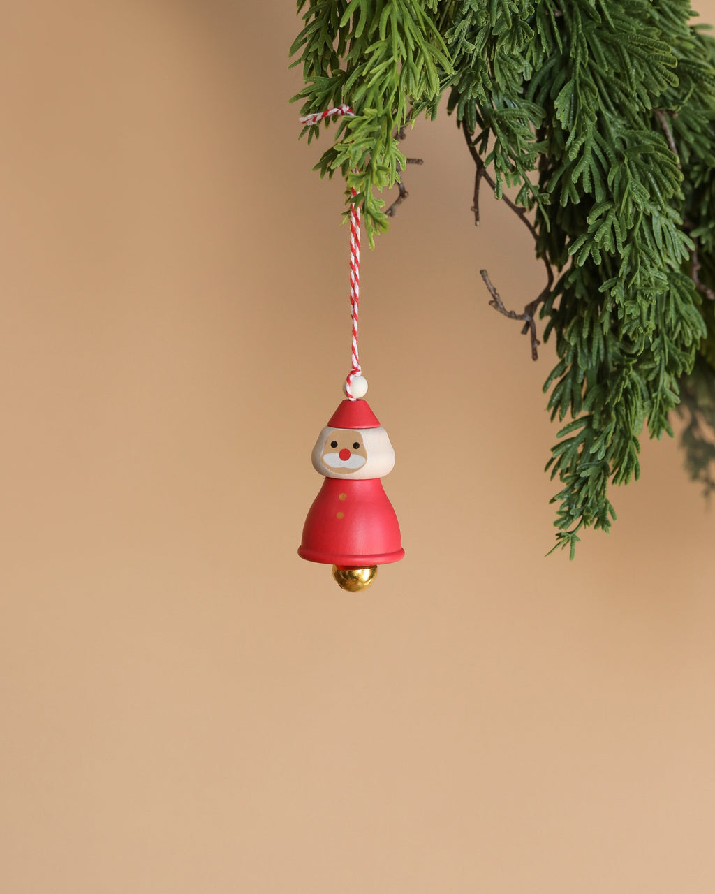 Wooden Santa Ornament