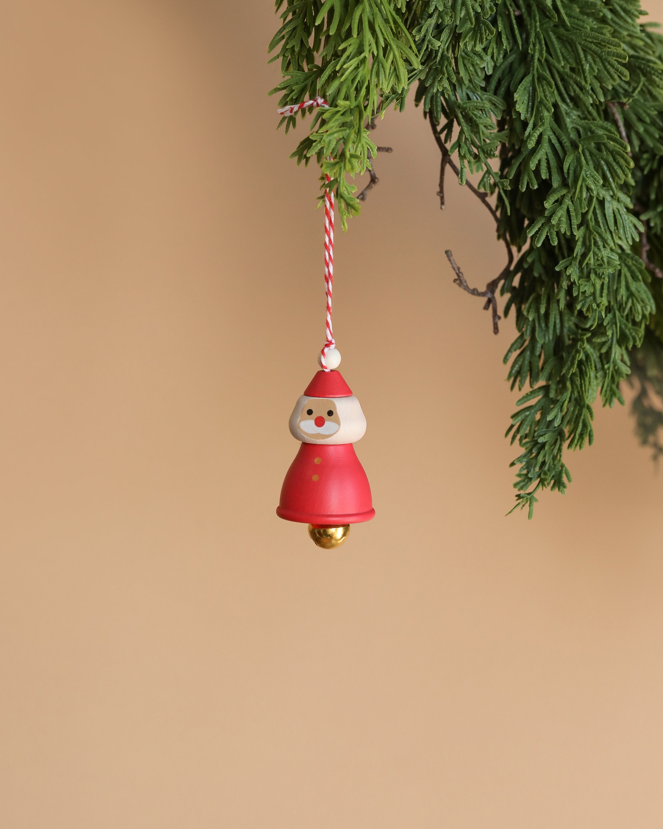 Wooden Santa Ornament