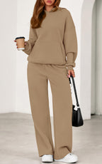 PRETTYGARDEN Women's 2 Piece Outfits Fall Sweatsuits Oversized Hoodies Wide Leg Sweatpants Tracksuits Lounge Matching Sets