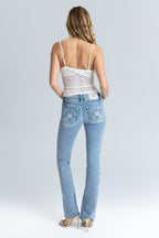 Piston Stitched Bootcut Jeans