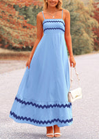 PRETTYGARDEN Women's Summer Flowy Maxi Dress Casual Sleeveless Spaghetti Strap Ruffle Beach Long Dresses