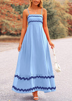 PRETTYGARDEN Women's Summer Flowy Maxi Dress Casual Sleeveless Spaghetti Strap Ruffle Beach Long Dresses
