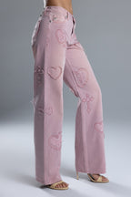 Aryanna Heart Cross Slim Wide