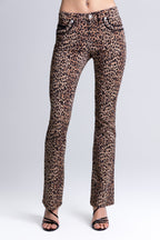 Zara Leopard Bootcut Jeans