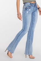 Monroe Stitched Bootcut Jeans