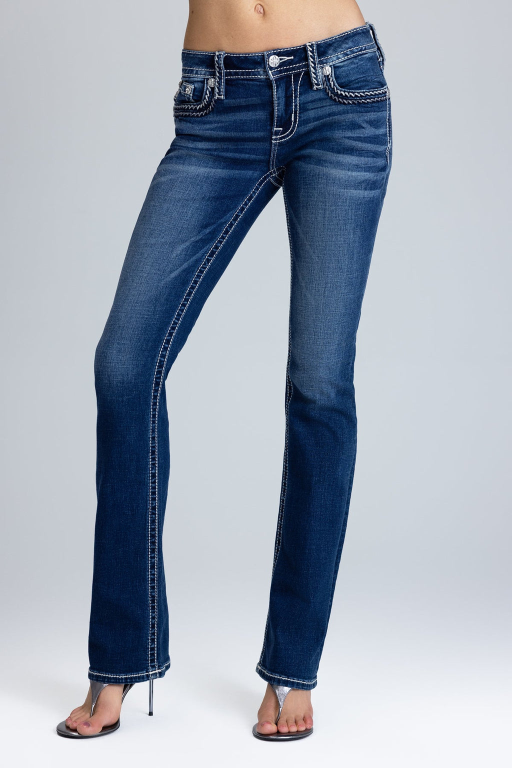 Caroline Stitched Bootcut Jeans