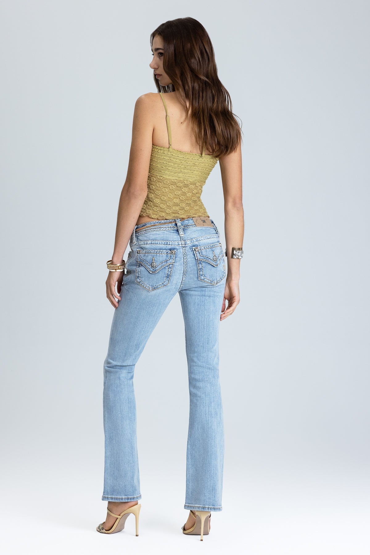 Anaya Stitched Bootcut Jeans