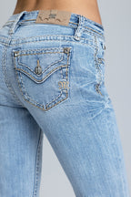 Anaya Stitched Bootcut Jeans