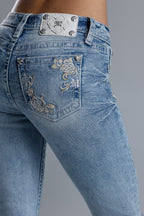 Anora Floral Flare Jeans