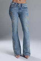 Anora Floral Flare Jeans