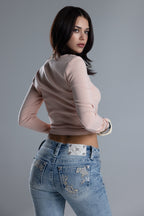 Anora Floral Flare Jeans