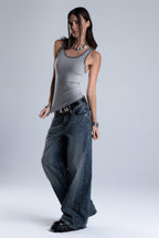 Harmony Studded Baggy Jeans
