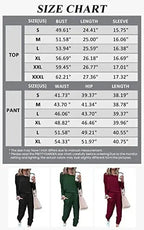 PRETTYGARDEN Lounge Outfit Long Sleeve Crewneck Pullover Tops High Waisted Pants Set Tracksuit