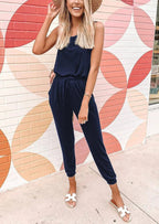 PRETTYGARDEN Two Piece Outfit Sets Casual Sleeveless Crewneck Tops and Sweatpants