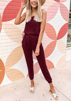 PRETTYGARDEN Two Piece Outfit Sets Casual Sleeveless Crewneck Tops and Sweatpants