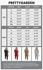 PRETTYGARDEN Women's Two Piece Lounge Sets Spring Summer Jogger Pants Vacation Outfits Travel Airplane Matching Clothes