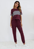 PRETTYGARDEN Women's Two Piece Lounge Sets Spring Summer Jogger Pants Vacation Outfits Travel Airplane Matching Clothes