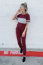 PRETTYGARDEN Women's Two Piece Lounge Sets Spring Summer Jogger Pants Vacation Outfits Travel Airplane Matching Clothes