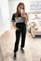 PRETTYGARDEN Women's Two Piece Lounge Sets Spring Summer Jogger Pants Vacation Outfits Travel Airplane Matching Clothes
