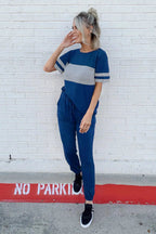 PRETTYGARDEN Women's Two Piece Lounge Sets Spring Summer Jogger Pants Vacation Outfits Travel Airplane Matching Clothes