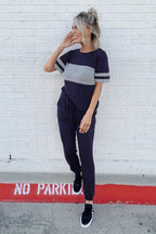 PRETTYGARDEN Women's Two Piece Lounge Sets Spring Summer Jogger Pants Vacation Outfits Travel Airplane Matching Clothes
