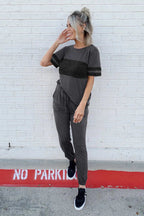 PRETTYGARDEN Women's Two Piece Lounge Sets Spring Summer Jogger Pants Vacation Outfits Travel Airplane Matching Clothes