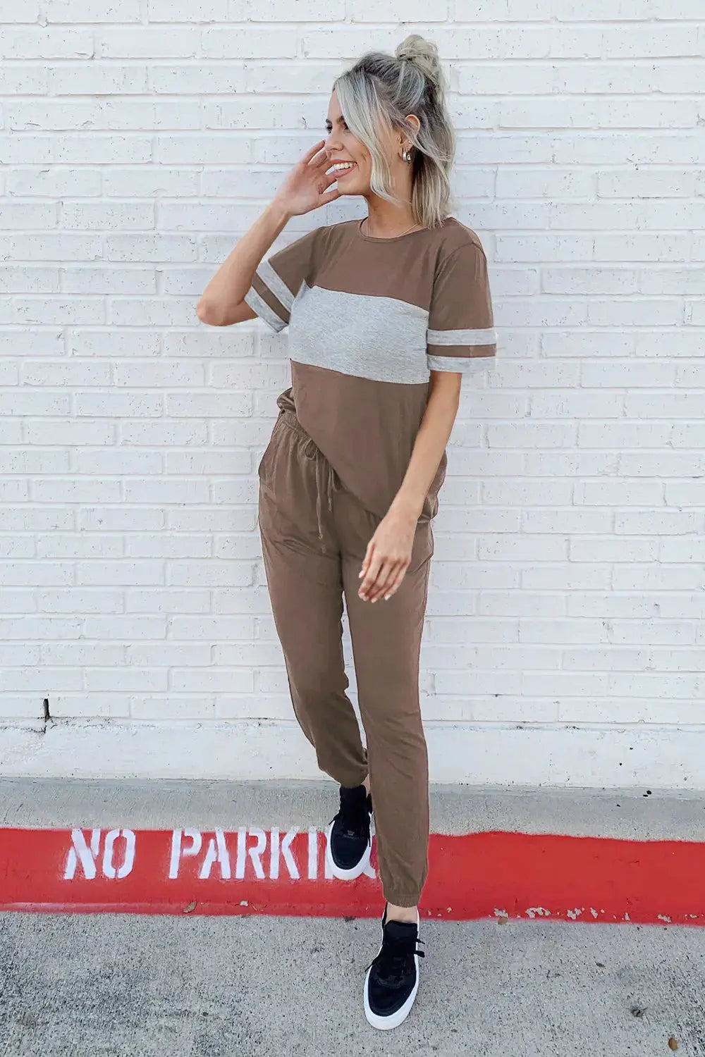 PRETTYGARDEN Women's Two Piece Lounge Sets Spring Summer Jogger Pants Vacation Outfits Travel Airplane Matching Clothes