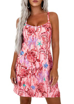 PRETTYGARDEN Women's Summer Dresses Casual Print Spaghetti Strap Sleeveless Sundress Beach Vacation Cover Ups