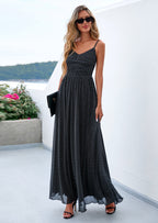 PRETTYGARDEN Women's Floral Maxi Dress Summer Outfits Spaghetti Strap Flowy Long Sundress Beach Vacation Boho Dresses