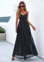 PRETTYGARDEN Women's Floral Maxi Dress Summer Outfits Spaghetti Strap Flowy Long Sundress Beach Vacation Boho Dresses