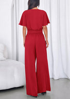 PRETTYGARDEN Women 2 Piece Summer Outfits Short Sleeve Strappy Top Wide Leg Pants Tracksuit Lounge Sets Beach Clothes