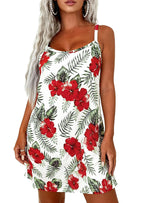 PRETTYGARDEN Women's Summer Dresses Casual Print Spaghetti Strap Sleeveless Sundress Beach Vacation Cover Ups
