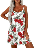 PRETTYGARDEN Women's Summer Dresses Casual Print Spaghetti Strap Sleeveless Sundress Beach Vacation Cover Ups