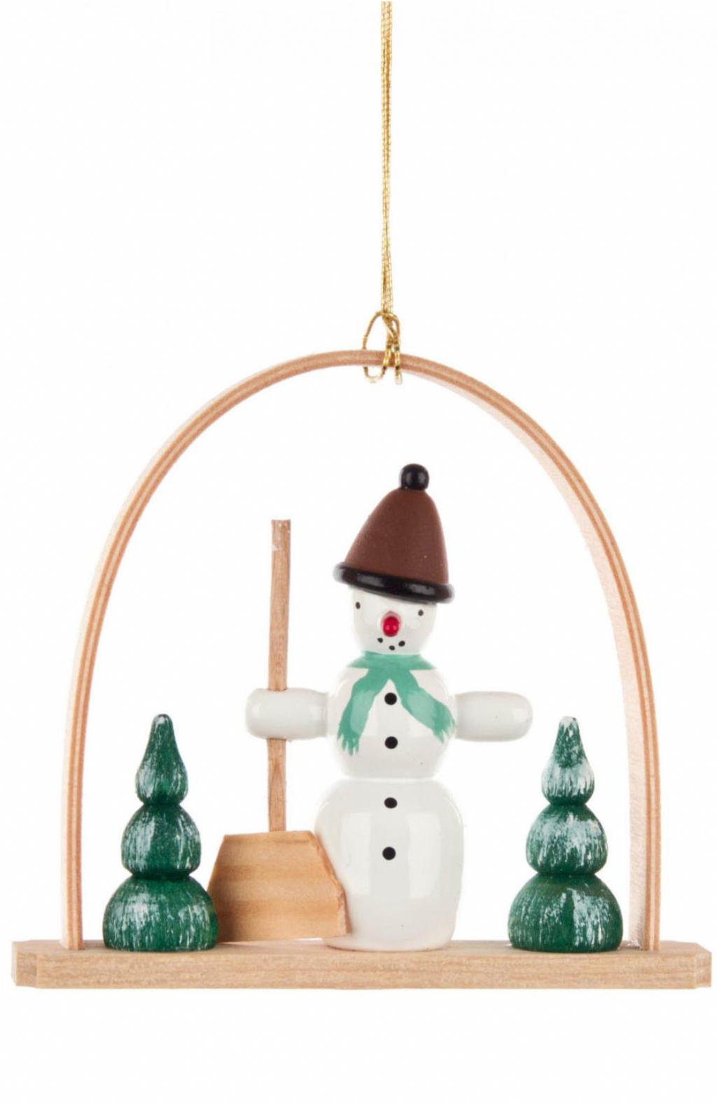 Christian Ulbricht Ornament - Arch With Snowman