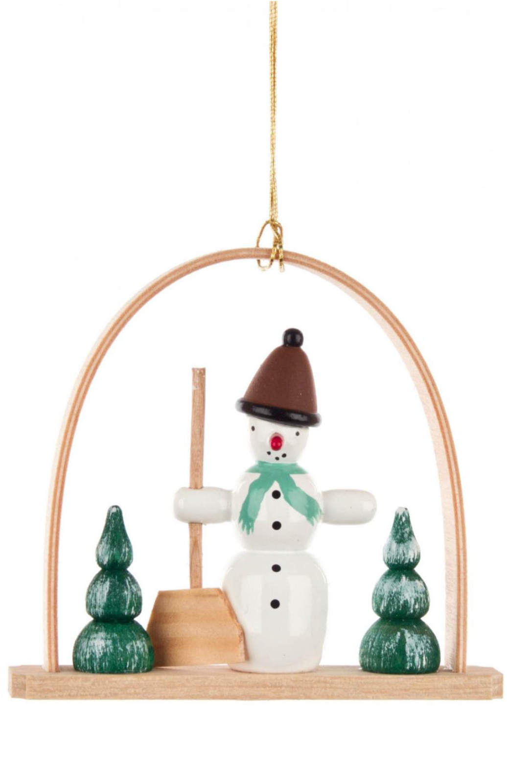 Christian Ulbricht Ornament - Arch With Snowman