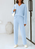 PRETTYGARDEN Lounge Sets for Women Two Piece Sweaters Pajama Set Fall Fashion Loungewear Outfits Matching Winter Clothes
