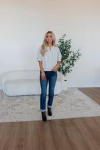 Lorraine Pinstripe Top