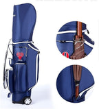 XUERUIGANG Golf Bag Lightweight Golf Cart Bag for Ladies Gentlemen LarEasy to Carry Golf Clubs Bag for Women Man Golf Course Travel Sunday Bag (Color : Blue)