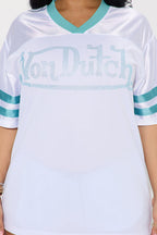Von Dutch Rhinestone Jersey Tee