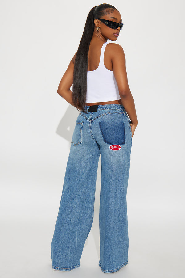 Von Dutch Flame Wide Leg Jeans