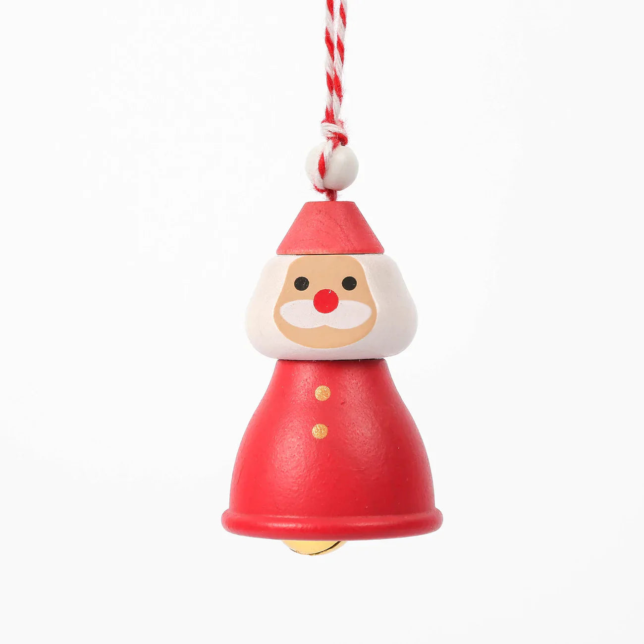 Wooden Santa Ornament