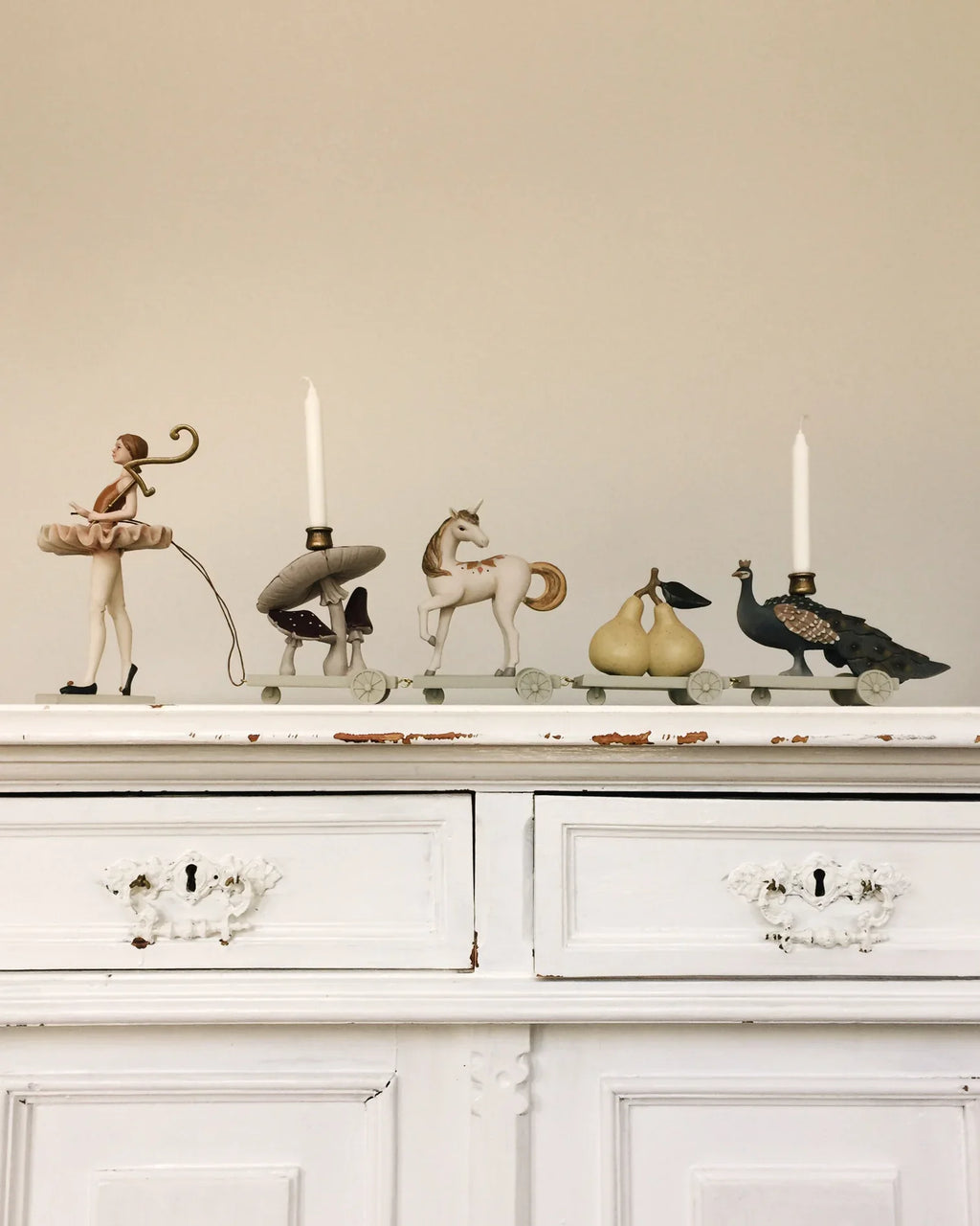 Ballerina Birthday Train With Beeswax Candles