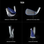 PXG 2021 0211 DC Iron Set in 4, 5 or 6 Thru Pitching Wedor 4, 5 or 6 Thru Gap Wedwith Steel or Graphite Shafts for Left or Right Handed Golfers