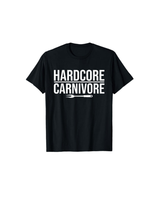 Hardcore Carnivore - Funny Meat BBQ Grilling Smoke T-Shirt