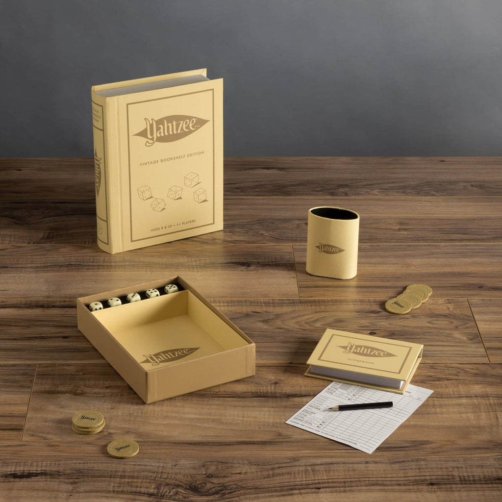 Board Game: Yahtzee Vintage Bookshelf Edition