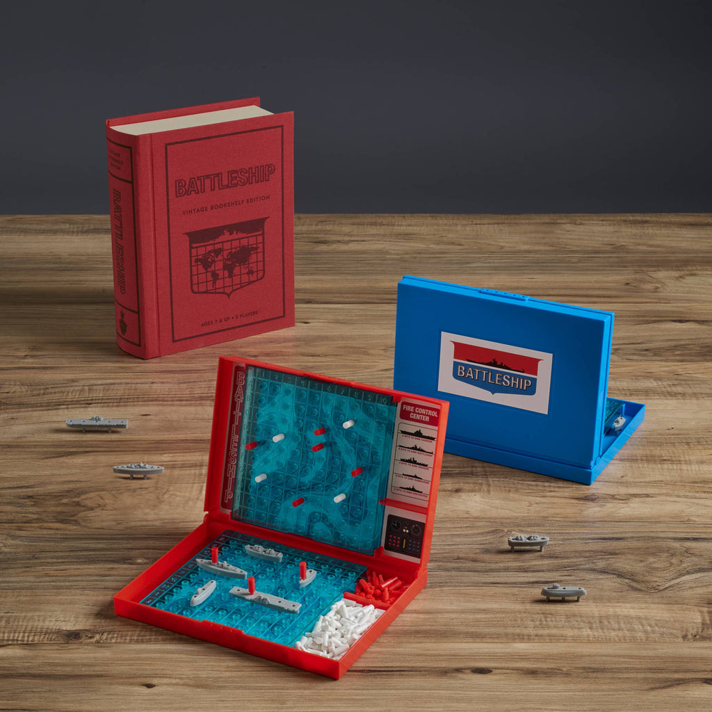 Board Game: Battleship Vintage Bookshelf Edition