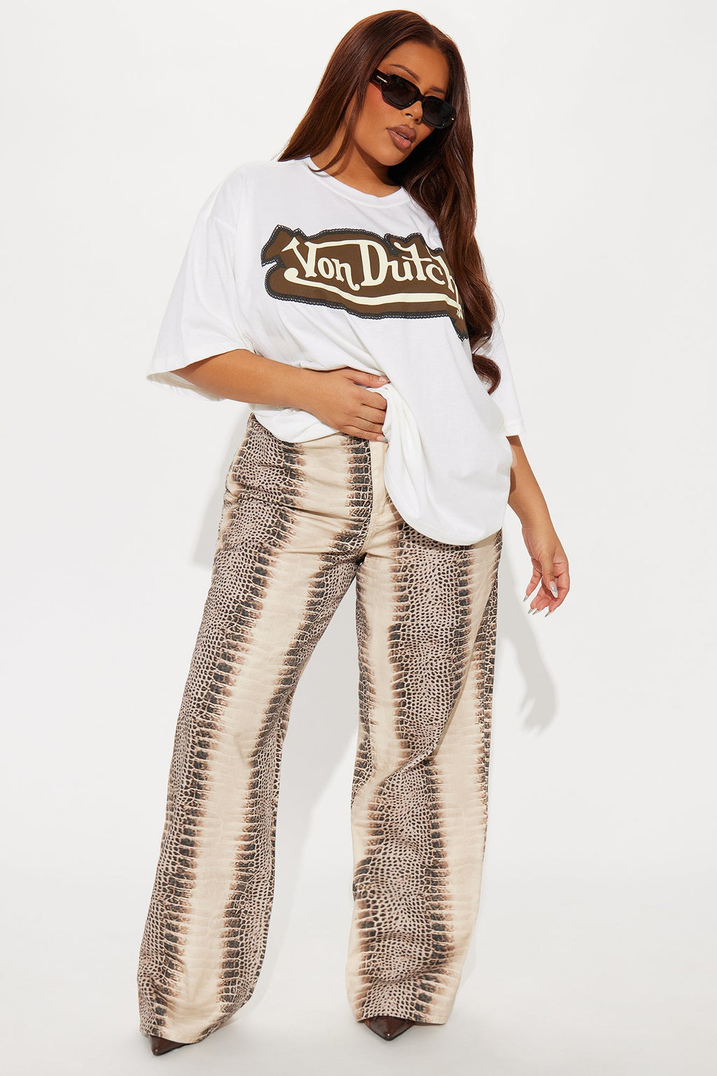 Von Dutch Embroidery Oversized Tee