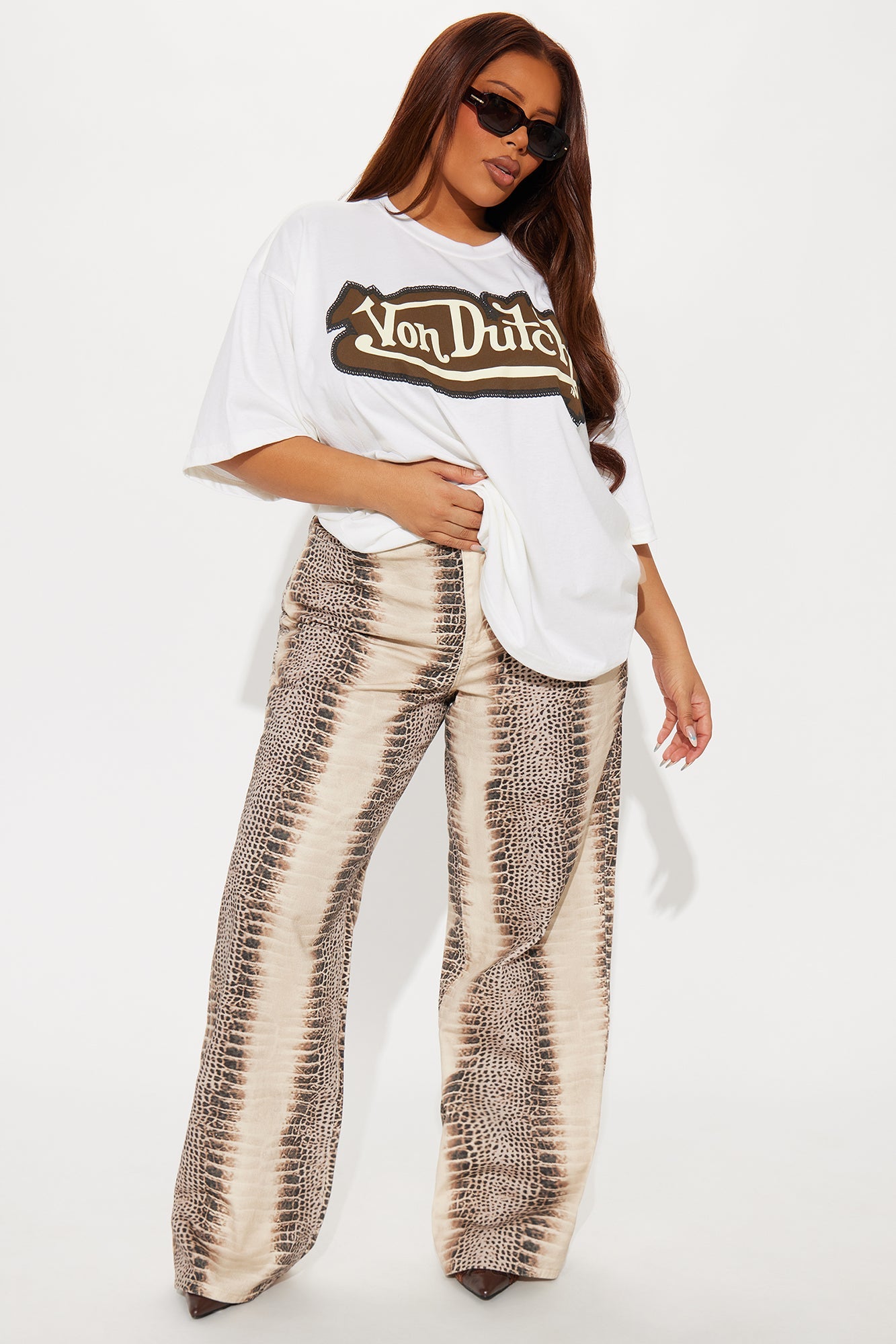 Von Dutch Embroidery Oversized Tee