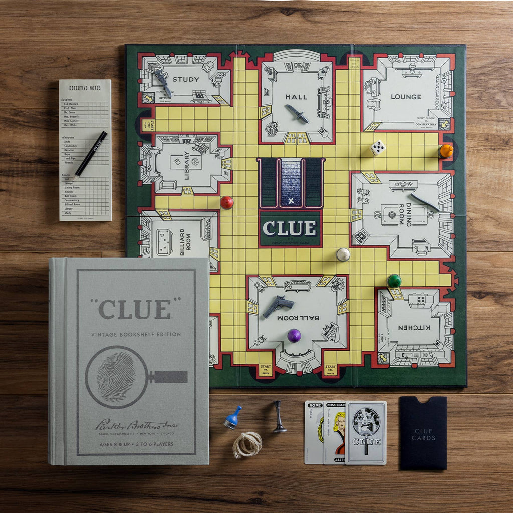 Board Game: Clue Vintage Bookshelf Edition