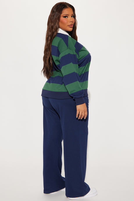 Sporty Day Wide Leg Pant Set